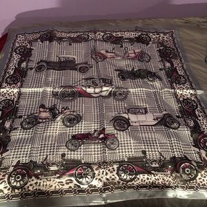 Cute grey silk scarf